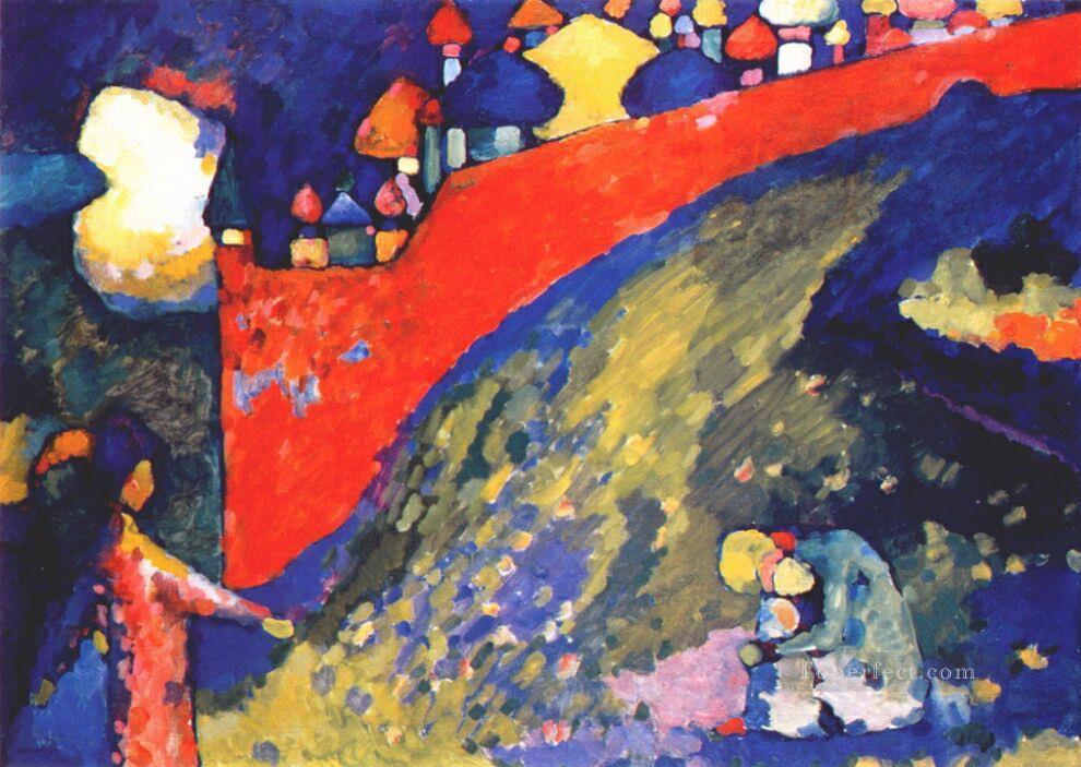 Red Wall destiny Wassily Kandinsky Oil Paintings